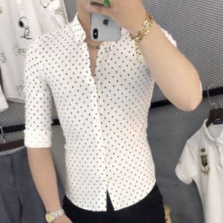 Áo sơ mi chấm bi Cao Cấp QC