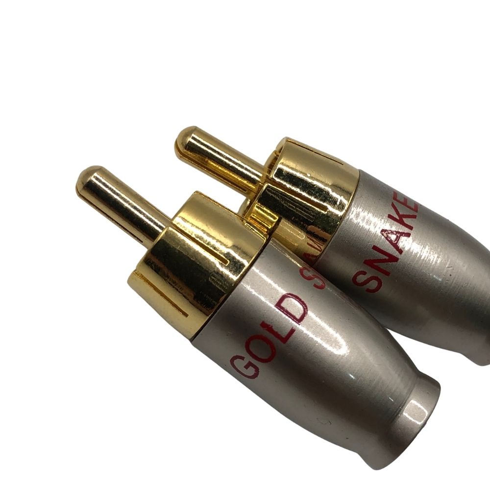 Combo 4 Đầu AV Gold Snake LA-21 Đực  Đồng OFC, Mạ Vàng - Jack Hoa Sen Đực, Jack RCA/Jack AV Lỗi 1 Đổi 1 7 Ngày