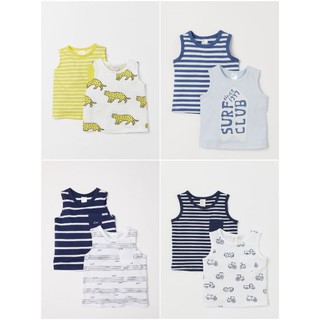 Set 2 áo ba lỗ nhí H.&.M chất cotton cho bé trai