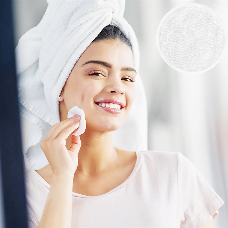 (Hàng Mới Về) 1 Miếng Bông Tẩy Trang Bằng Vải Tre Tự Nhiên Có Thể Tái Sử Dụng