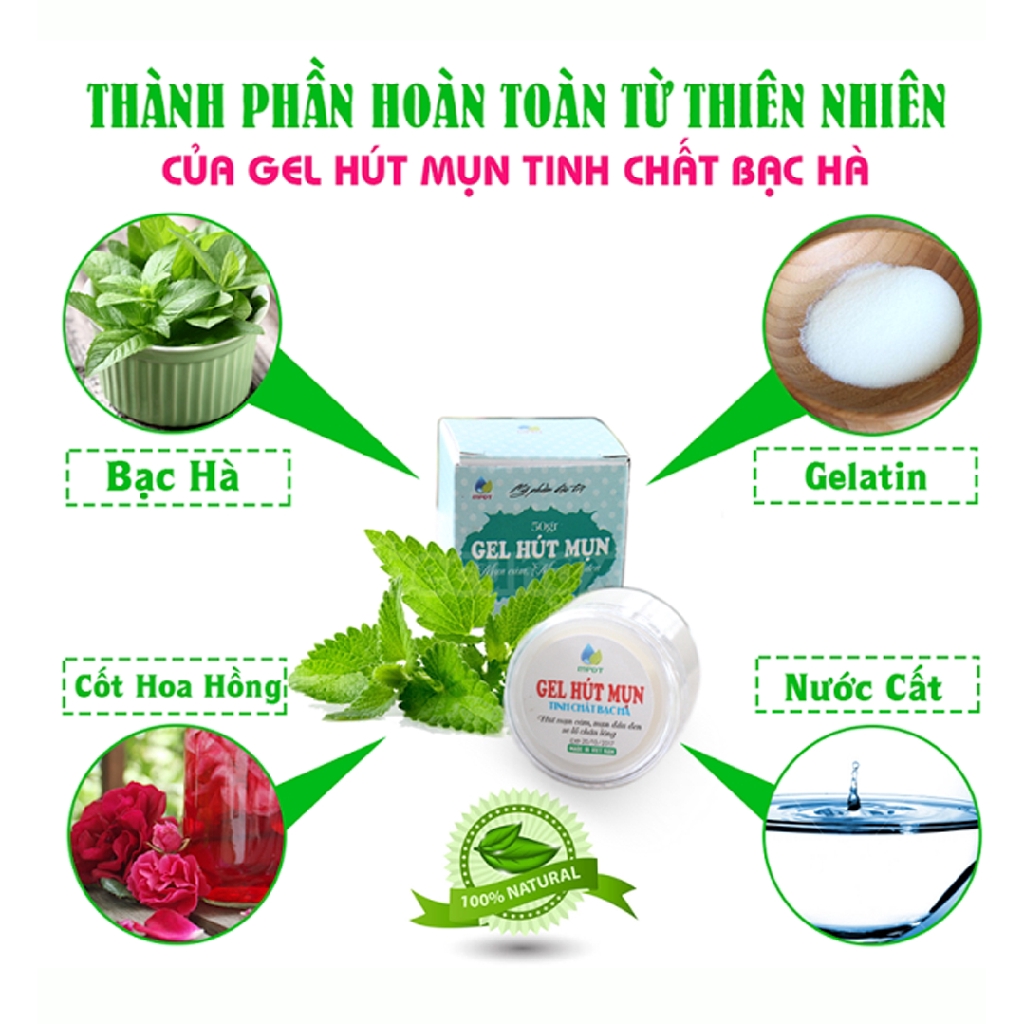 Gel Hut Mụn Tinh Chất Từ Bạc Hà