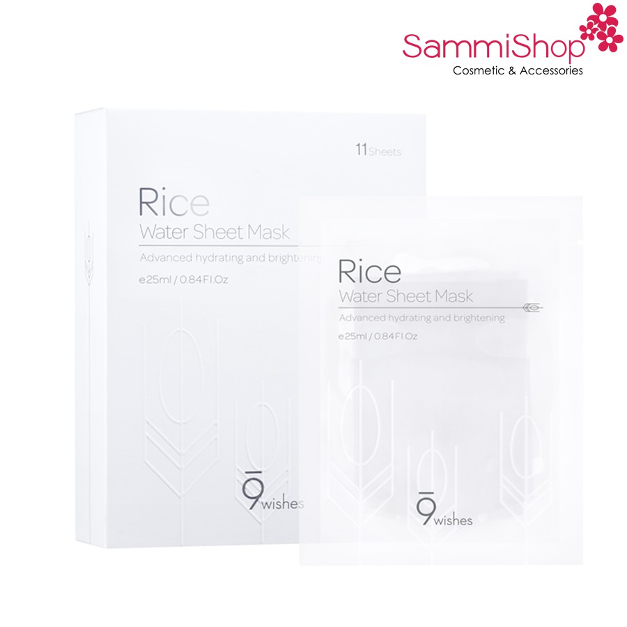 Mặt nạ 9 Wishes Rice Water Sheet Mask 25ml