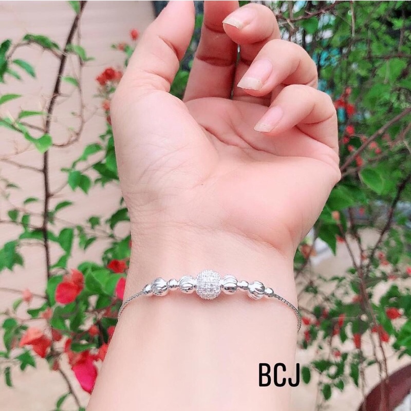Lắc tay cầu đá cho nữ- chuẩn bạc ta