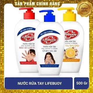Nước rửa tay lifebouy đỏ/xanh/vàng 500ml