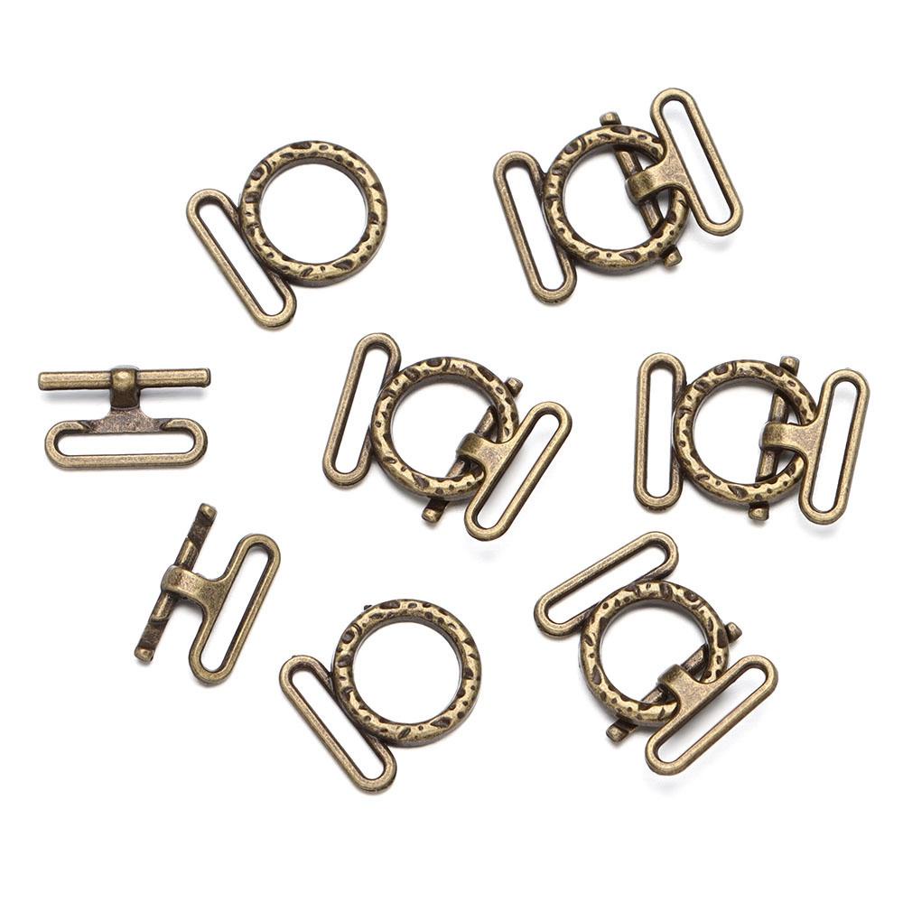 CLEVER Set 10 Khóa Ba Cạnh Mini Siêu Mỏng Chất Lượng Cao 4 Màu Tùy Chọn Cho Búp Bê