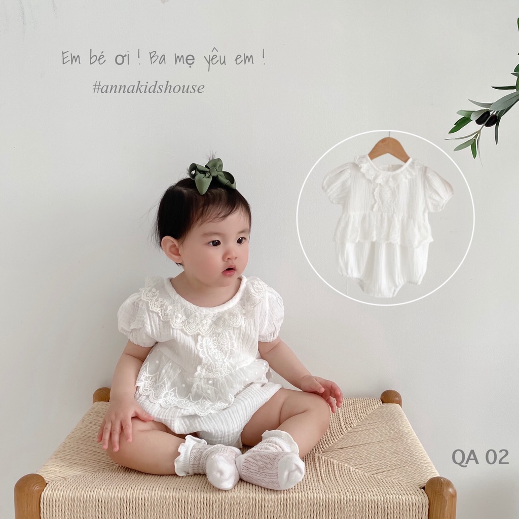 QA 02 : Body cho bé gái cực xinh [ Hàng có sẵn ]