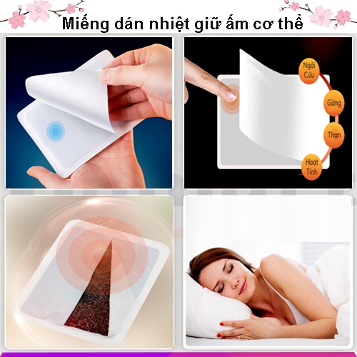 Miếng dán giữ nhiệt, giữ ấm cơ thể khi đau bụng hay mỏi vai gáy