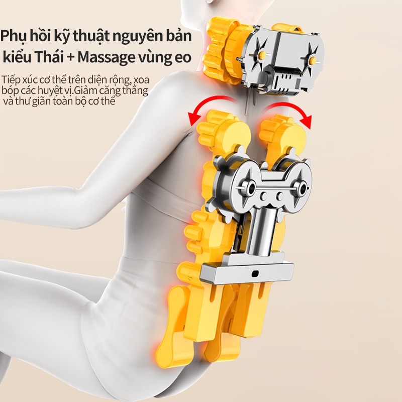 Đệm thắt lưng văn phòng Đệm lưng massage điện Gối hỗ trợ bảo vệ lưng khi ngồi lâu