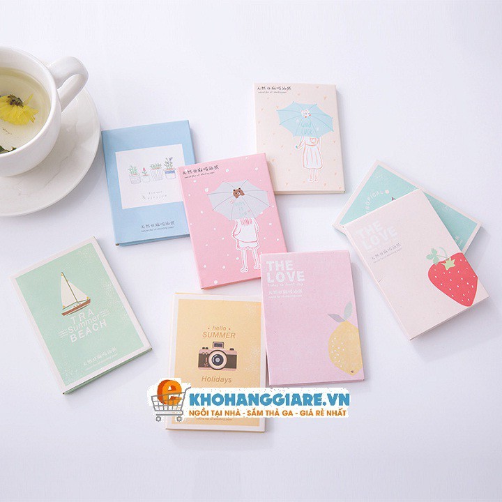 Giấy thấm dầu gói 50 tờ nội địa trung | BigBuy360 - bigbuy360.vn