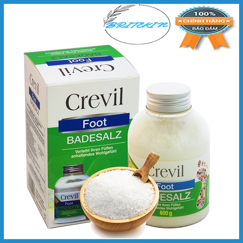 Muối Khoáng Ngâm Chân Crevil Foot Badesalz 600gr