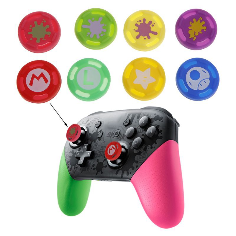 Bộ 10 miếng bọc silicon cho nút tay cầm chơi game Switch Pro PS4