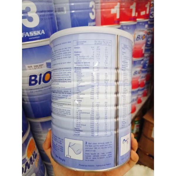 Sữa Biomil 3(800g) chính hãng có mã số đáy lon