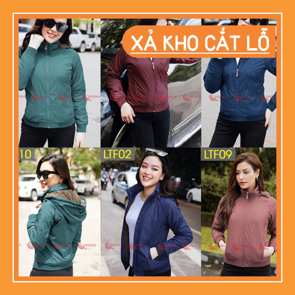 Áo Khoác Nữ, Áo Gió Nữ 2 Lớp Lót Lông Cừu CARDINA Cao Cấp Siêu Nhẹ, Siêu Ấm