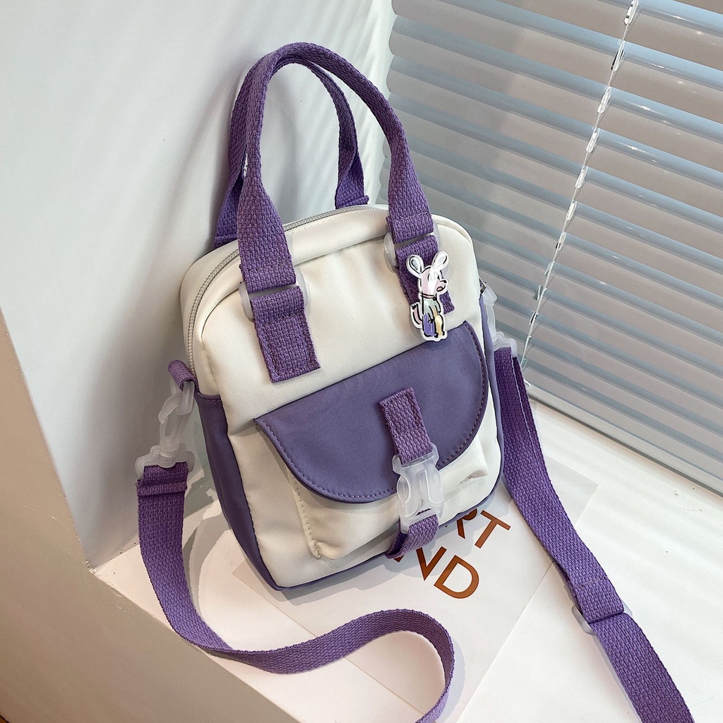 Túi Đeo Vai Bằng Vải Nylon Mềm Mại Phong Cách Harajuku Thời Trang Ngọt Ngào Cho Nữ