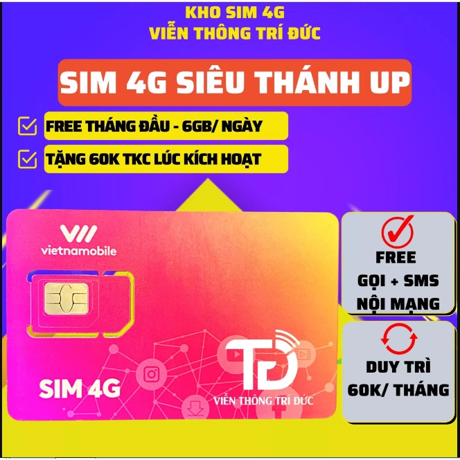 Sim Việt Nam Mobile data, void