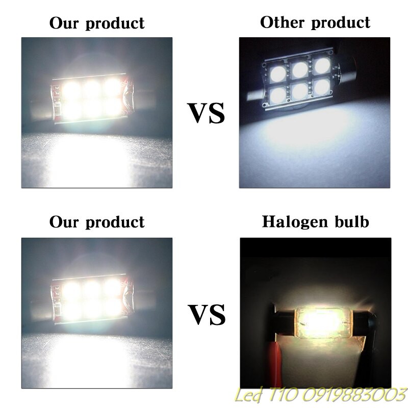 (Main đỏ 12v-24v Canbus) Led trần xe ô tô, cốp ô tô cực sáng