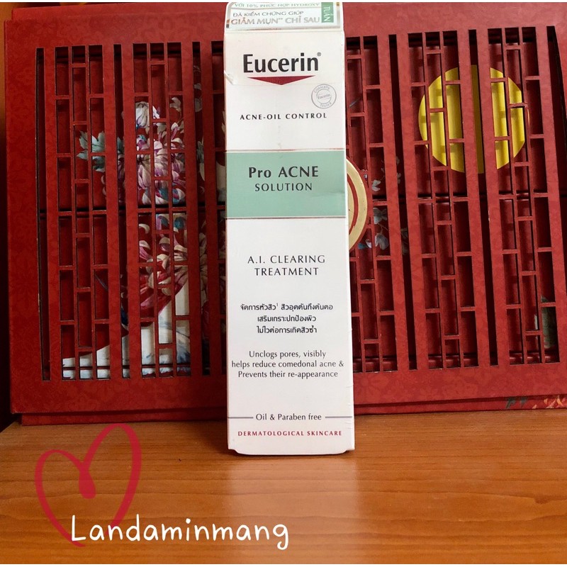 Kem giảm mụn và nhờn Eucerin Proacne AI Clearing treatment 40ml