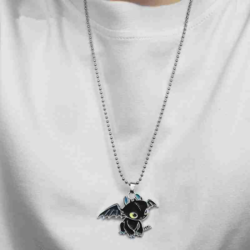 Dây chuyền với mặt dây in hoạt hình How to train your Dragon