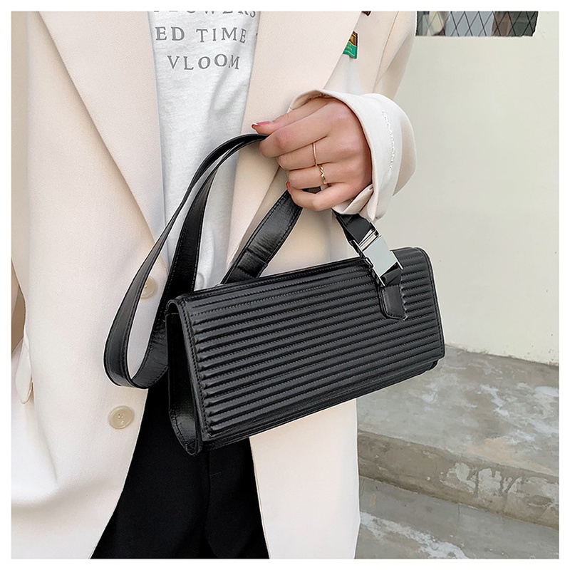 One Túi Đeo Vai Hình Vuông Màu Trơn Phong Cách Phương Tây Hàn Quốc 2022 Thời Trang Mùa Xuân