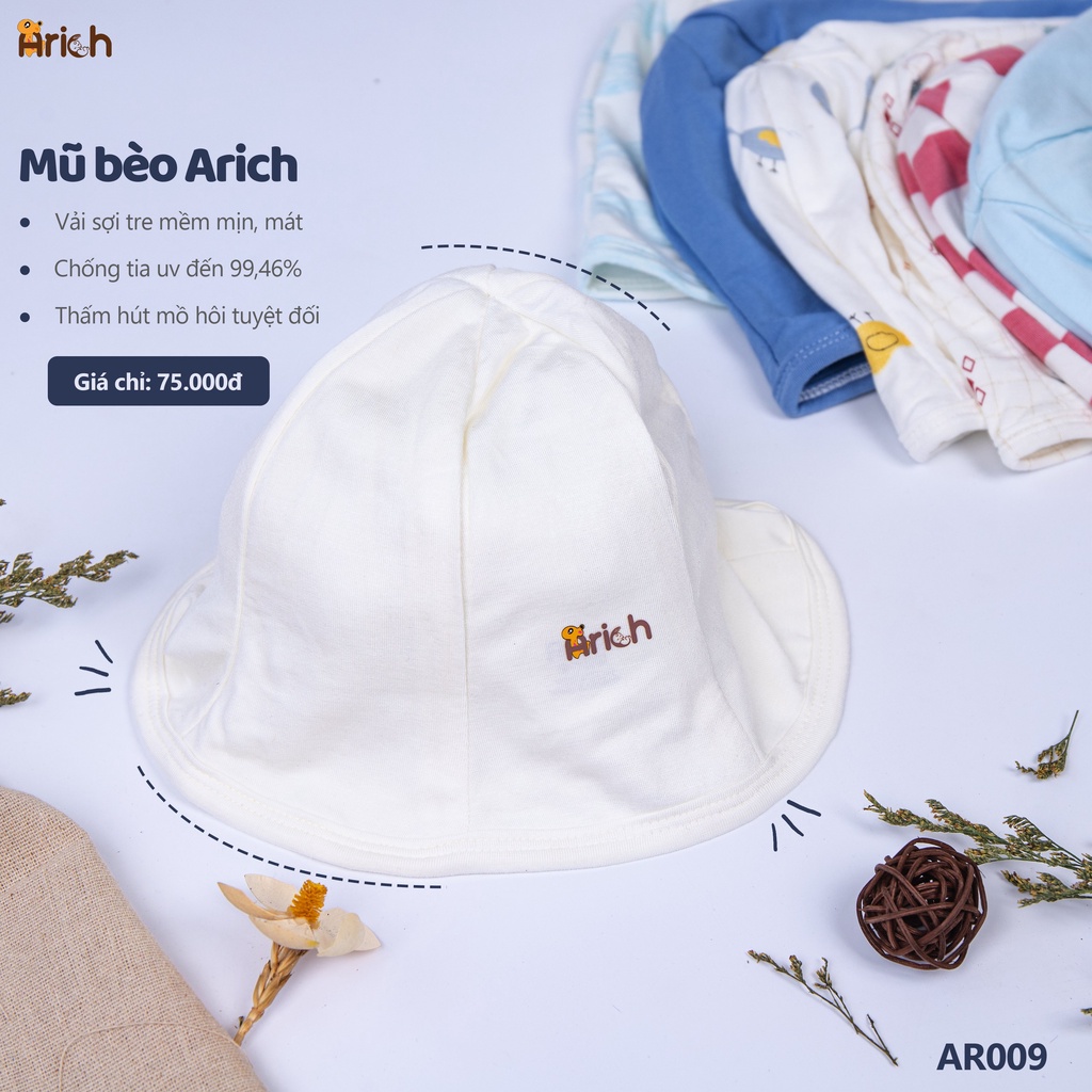 Mũ bèo vải sợi tre cao cấp thương hiệu chất lượng Arich