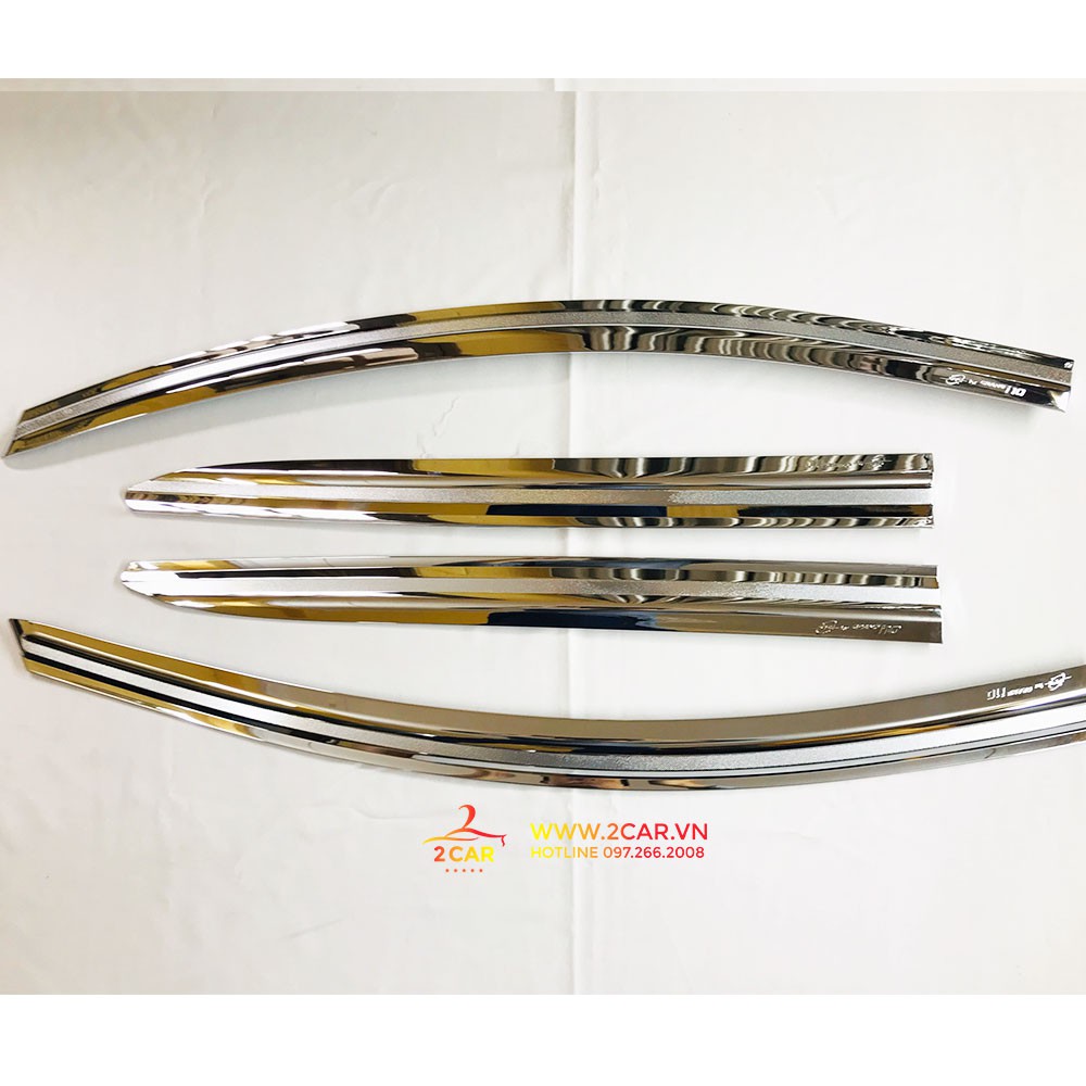 Vè Che Mưa mạ crom Xe Hyundai Grand i10 Hatback, Sedan 2014- 2020, Hàng Hàn Quốc cao cấp