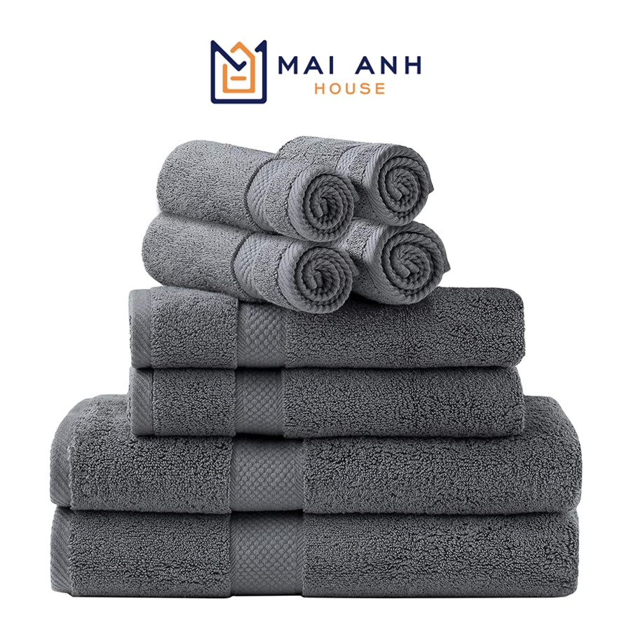 Khăn tắm, gội đầu, khăn lau mặt dùng cho Gia đình, Spa, Khách sạn 100% Cotton thấm hút kh
