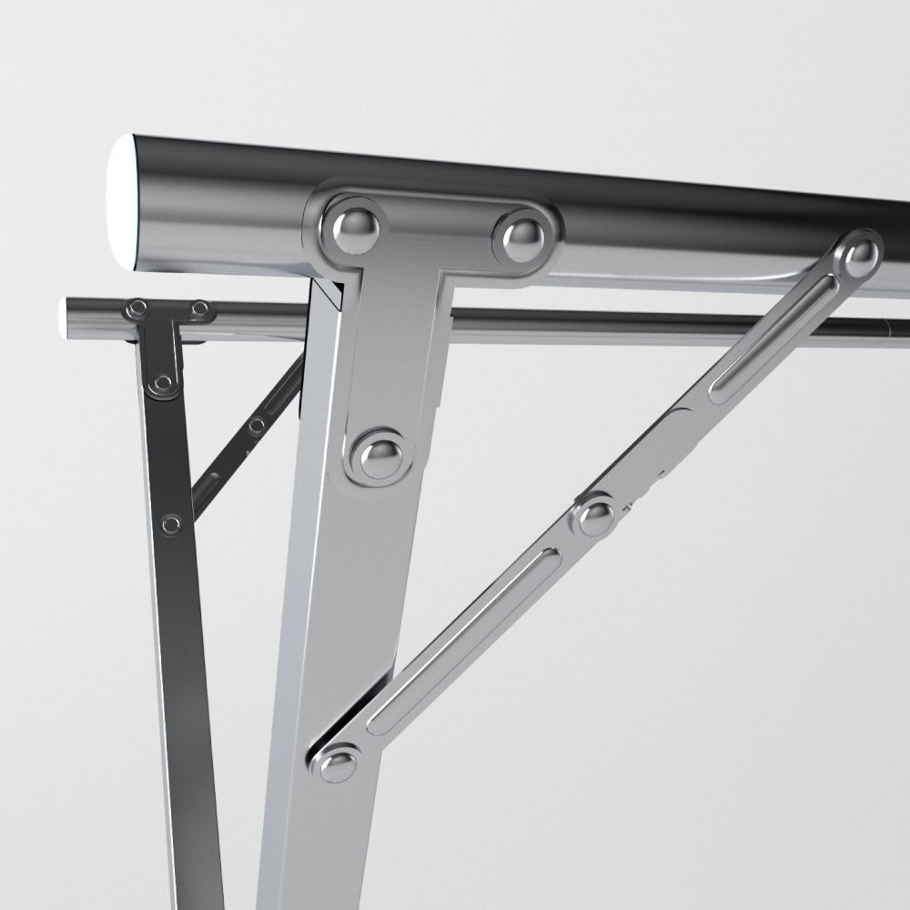 Qui Phúc Giàn Phơi Quần Áo Thông Minh Hichiwa - 2 Sào Phơi Đồ Chính Inox