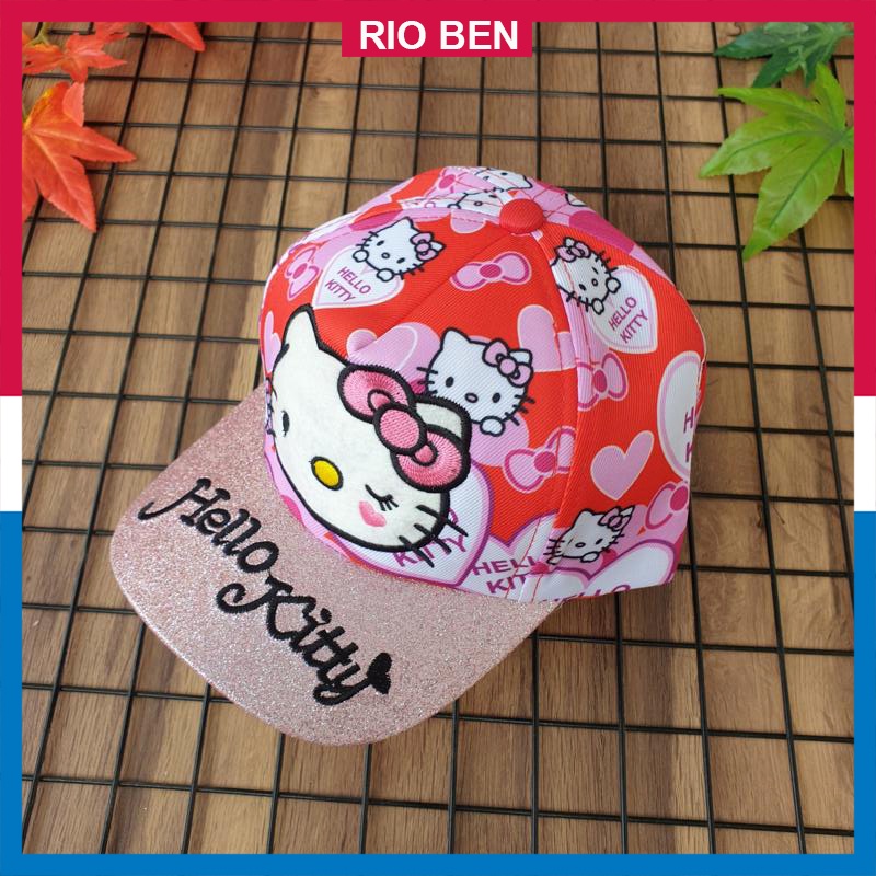 Nón bé gái in 3d hình Hello Kitty, bé từ 3-10 tuổi RBN091