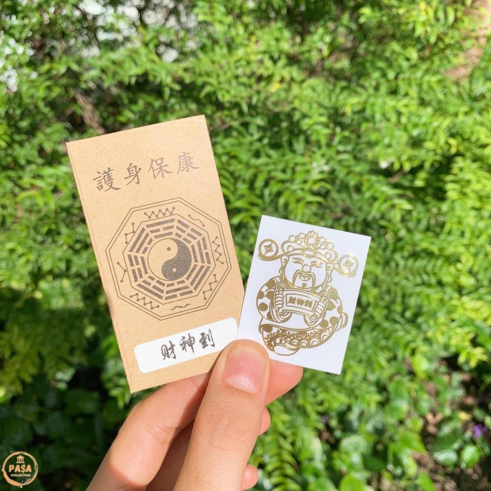 Bộ Linh Phù Miếng Dán Điện Thoại Tài Lộc May Mắn Phong Thuỷ Cải Vận, Siêu Đẹp Phù Hợp Tất Cả Các Dòng Máy