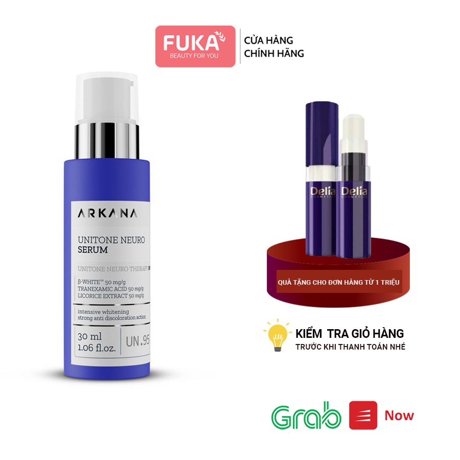 Serum trắng da ARKANA - Tinh chất mờ nám UniTone Neuro dùng cho mọi loại da