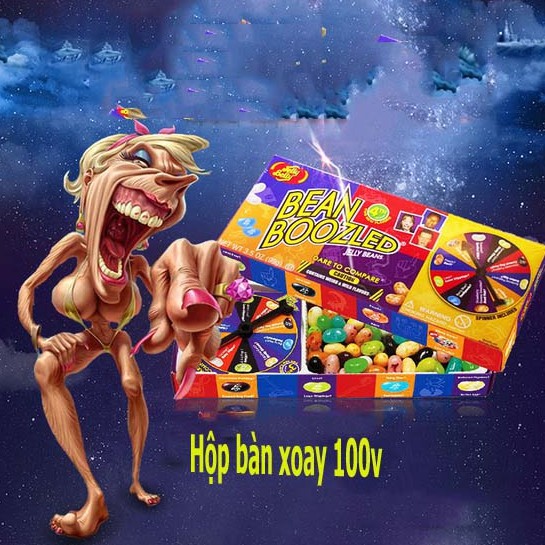 Kẹo thối Bean Boozled hộp lớn 100g có vòng xoay