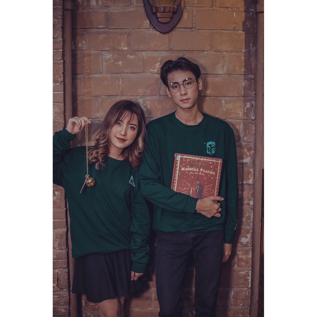 Áo Sweater in biểu tượng 4 nhà Hogwarts thiết kế độc quyền dành riêng cho fan Harry Potter