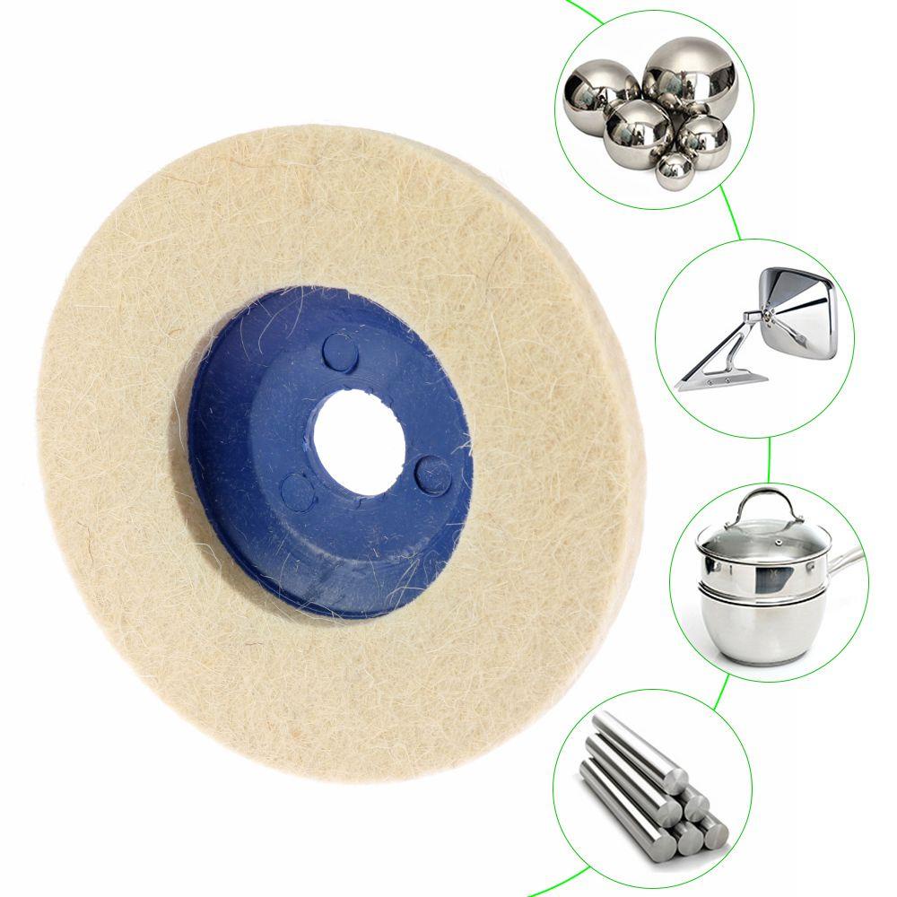 WATTLE Bộ 10 Miếng Đệm Nỉ Tròn 4inch Dùng Đánh Bóng Kính / Gốm Sứ