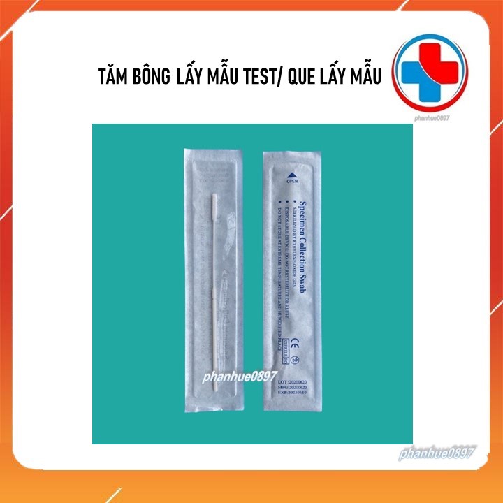 Combo 50c tăm bông lấy mẫu/Que lấy dịch mũi, hầu, họng/Que lấy mẫu gộp tại nhà