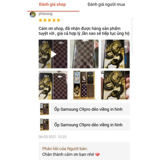 Ốp Samsung C9pro dẻo viềng in hình