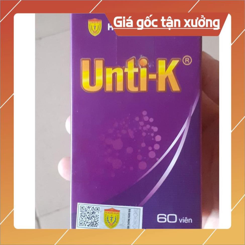 [ ƯU ĐÃI ĐẶC BIỆT ] Sản Phẩm Chính Hỗ Trợ Cực Tốt Cho Người  Bệnh Ung Thư UNTI - K của Học Viện Quân Y ( Lọ 60 viên)