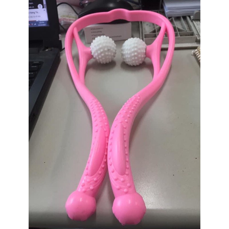 Dụng cụ massage cổ vai gáy cầm tay 2 bi đa năng tiện lợi