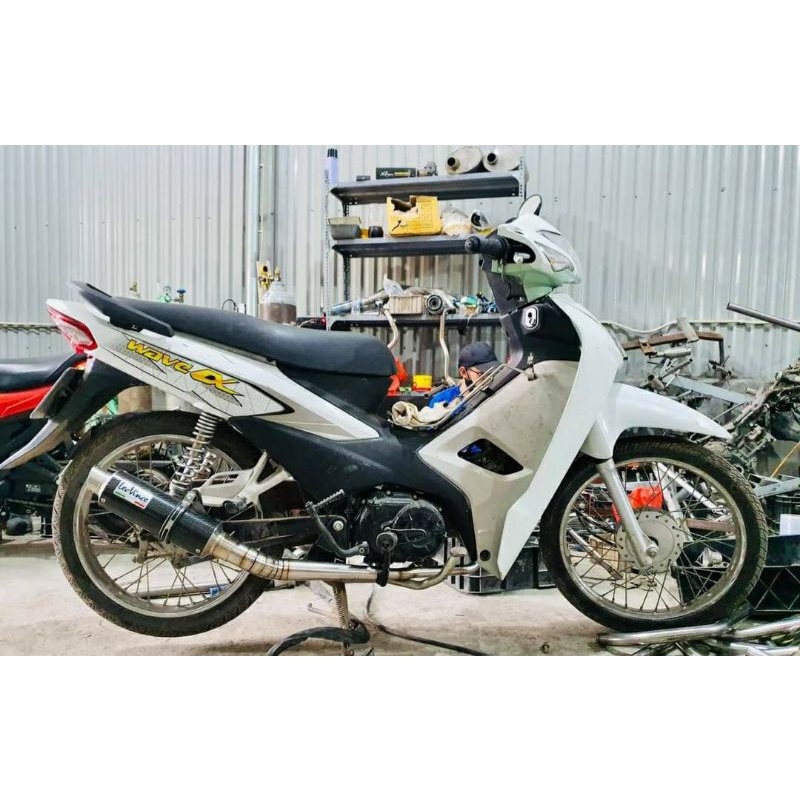cổ pô tăng 2 khúc inox 304 gắn ex150- winner x /v1/v3/v4  - r15v3 /mt15 /raider /satria / wave 110