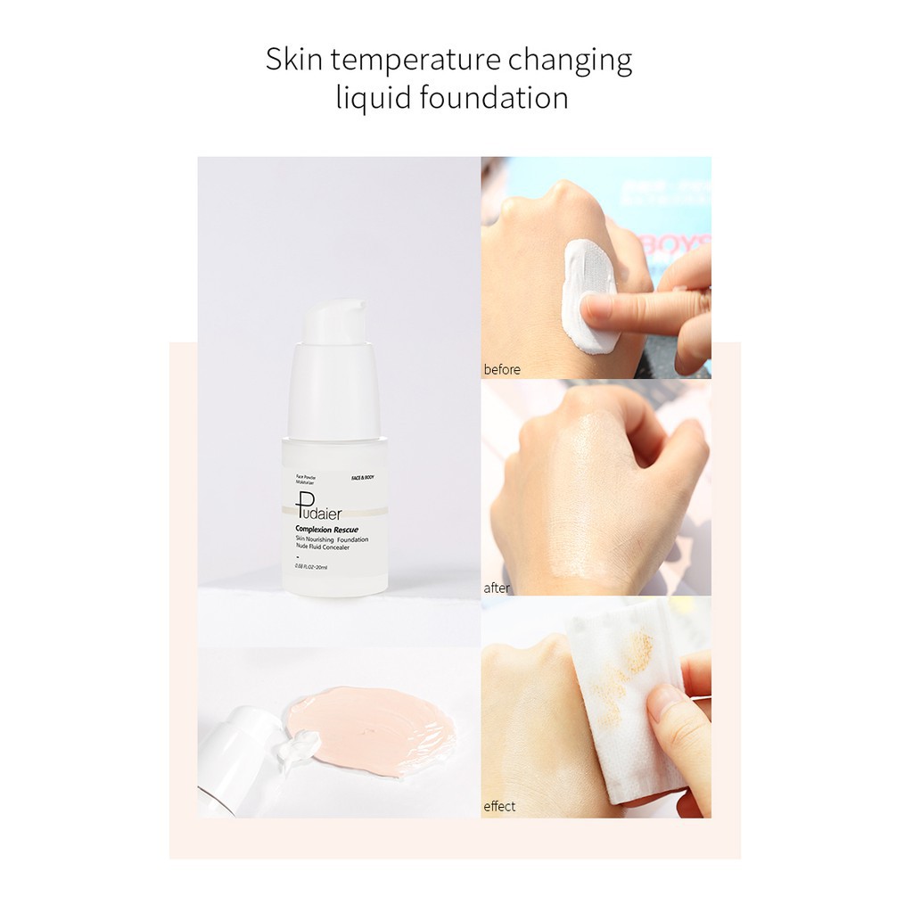 Kem nền đổi màu Pudaier tiện dụng cho trang điểm 60g | BigBuy360 - bigbuy360.vn