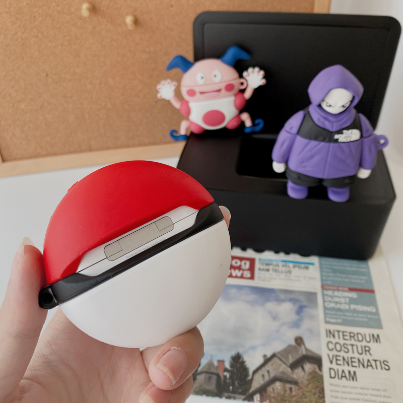 🔥In Stocks Pokémon AirPods Pro Case Earphone Protective Case Pikachu Mew-two Apple Wireless Bluetooth Headphone Case Pokeball Snorlax Soft AirPod Cover Mr.Mime Earbuds Shockproof Casing