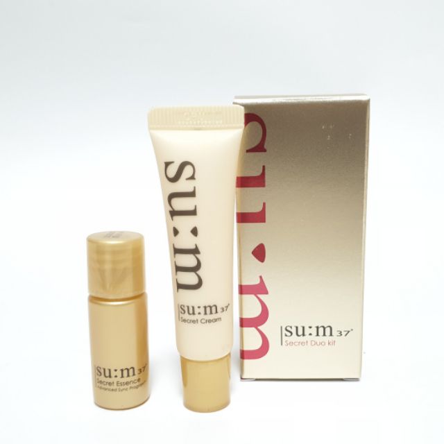 Kit Nước thần và kem cải thiện mọi vấn đề về da Su:m37 Secret Essence Advanced Sync Program