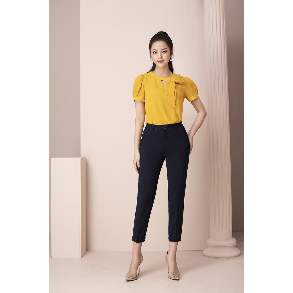 Quần Ống Suông Nữ Công Sở Cao Cấp LUPERI LFQD273 Kiểu Dáng Trẻ Trung, Lưng Cao, Không Bai Xù