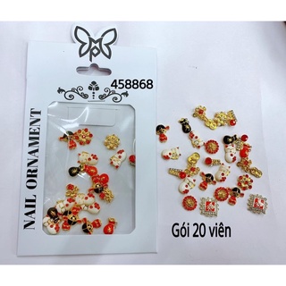 (phụ kiện nail) charm noel-tết trang trí móng
