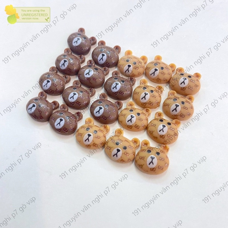 Charm gấu thương hiệu hót-gấu đính nail