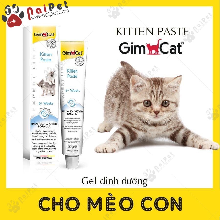 Gel Dinh Dưỡng Ngừa Búi Lông Tăng Miễn Dịch Tốt Tiêu Hoá Cho Mèo Gim Cat 50g