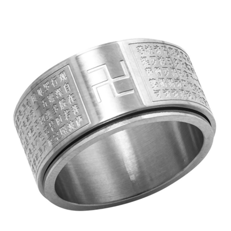 Nhẫn thép không gỉ 316L mạ vàng 18K size 7-14 cho nam và nữ