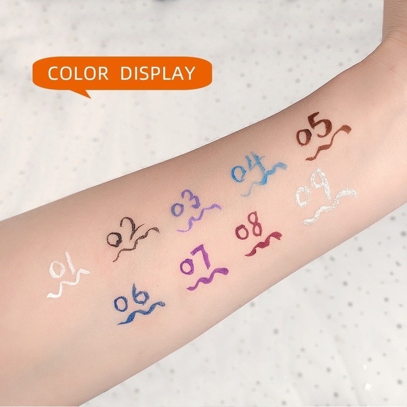 [Hàng mới về] Bút kẻ mắt dạng lỏng Dragon Ranee 9 màu không thấm nước và mồ hôi khô nhanh in hình gấu đáng yêu