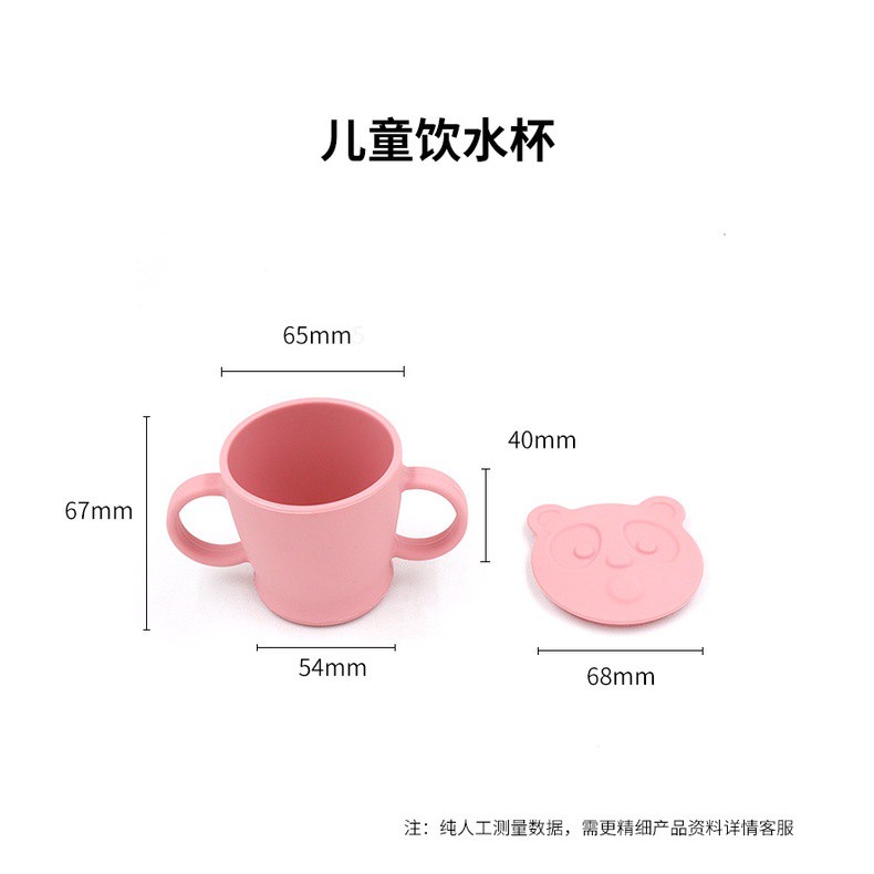 Cốc Uống Nước Bằng Silicone Cấp Thực Phẩm Chống Rơi Cho Bé