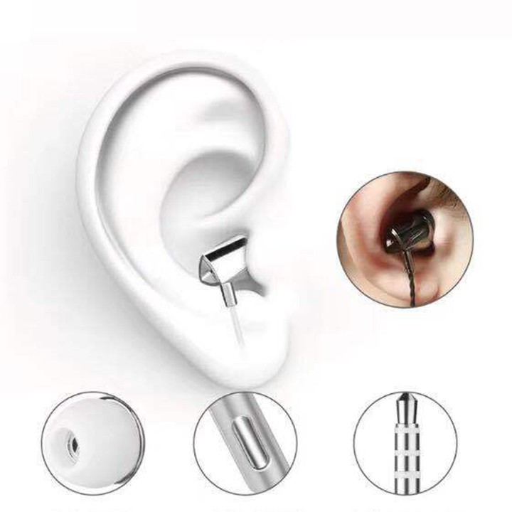 Tai nghe nhét tai in-ear X10 có mic dây FLAT TPE chống xoắn bass ấm cao cấp cho Iphone Oppo Samsung