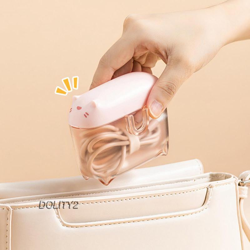 [Dolity2] Dụng Cụ Sắp Xếp Dây Cáp Mini Trong Suốt Siêu Bền